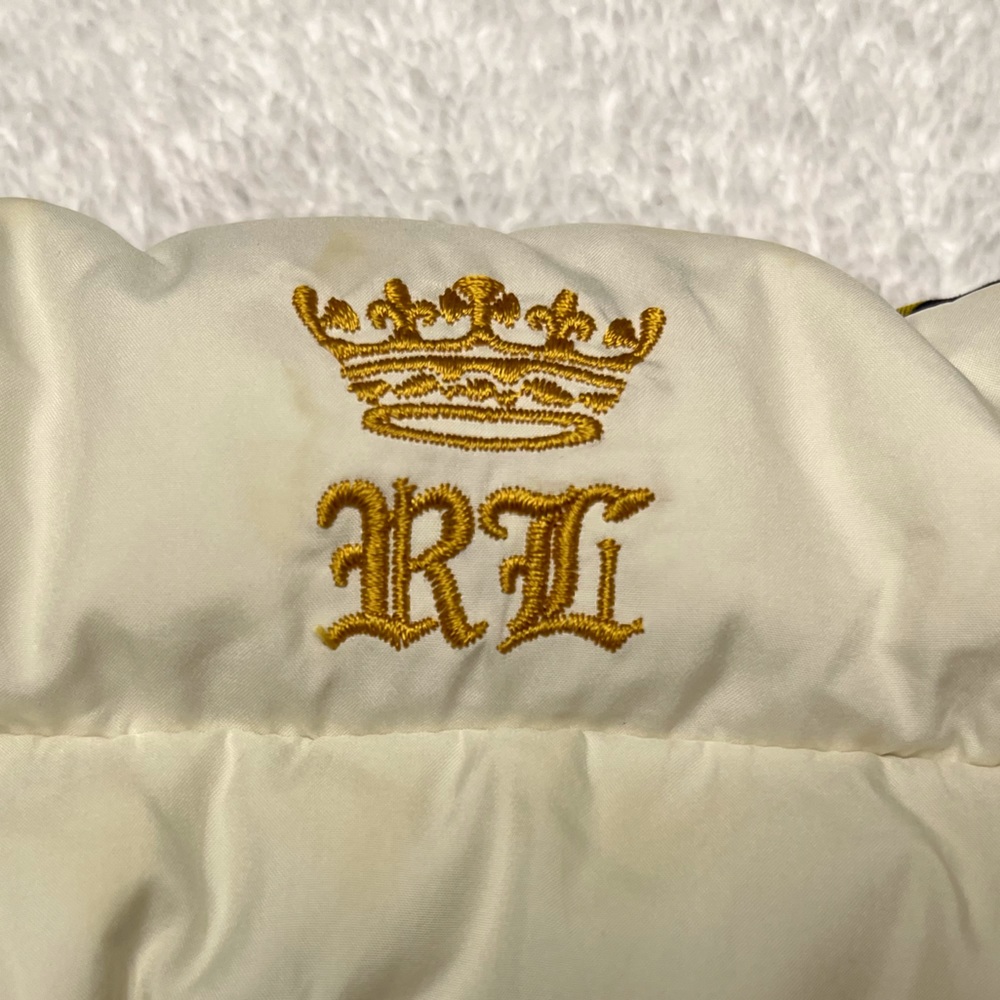 Ralph Lauren pink and gold girls puffer vest - Picture 6 of 7